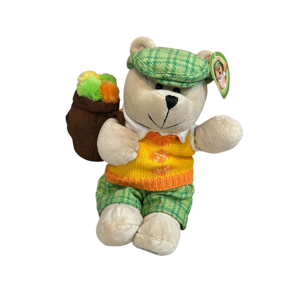 Starbucks Bearista Bear Golfer 50th Edition 2006 Plush 10"